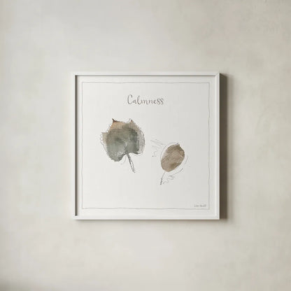 A Woodland Walk XXI by Lisa Audit. Shown in a crisp white glass frame for a clean and minimalist style. Available as an archival giclee rolled canvas, fine art paper, or poster print. SKU 33130a.