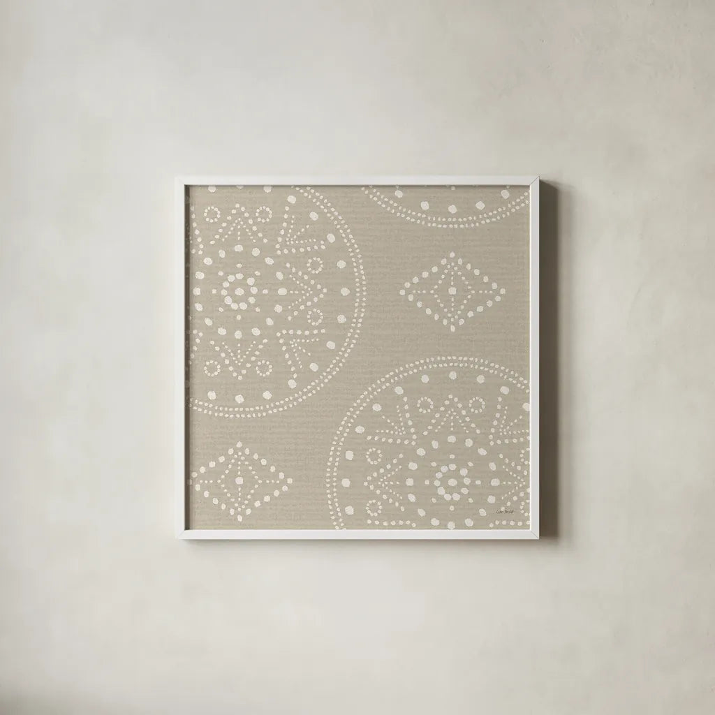 A Woodland Walk XXII by Lisa Audit. Shown in a crisp white glass frame for a clean and minimalist style. Available as an archival giclee rolled canvas, fine art paper, or poster print. SKU 33131a.