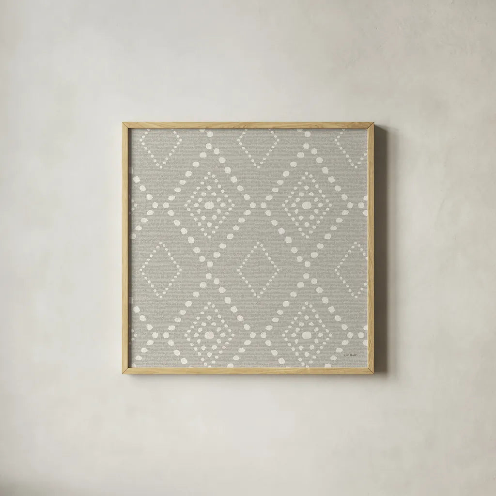 A Woodland Walk XXIII by Lisa Audit. Shown in a natural wood glass frame for a timeless modern aesthetic. Available as an archival giclee rolled canvas, fine art paper, or poster print. SKU 33132a.