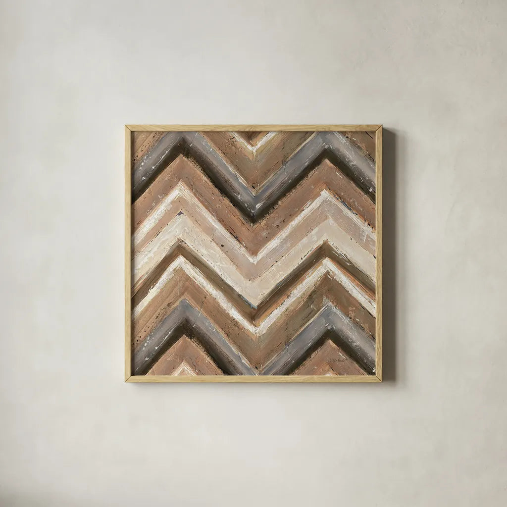 Abstract Balace IX by Lisa Audit. Shown in a natural wood glass frame for a timeless modern aesthetic. Available as an archival giclee rolled canvas, fine art paper, or poster print. SKU 14133a.