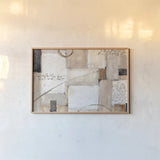 Abstract Balance I by Lisa Audit. shown as a paper print in a natural frame. Available as a archival giclee rolled canvas, fine art paper, or poster print. SKU 14455i.