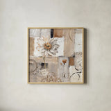 Abstract Balance II by Lisa Audit. Shown in a natural wood glass frame for a timeless modern aesthetic. Available as an archival giclee rolled canvas, fine art paper, or poster print. SKU 14252a.