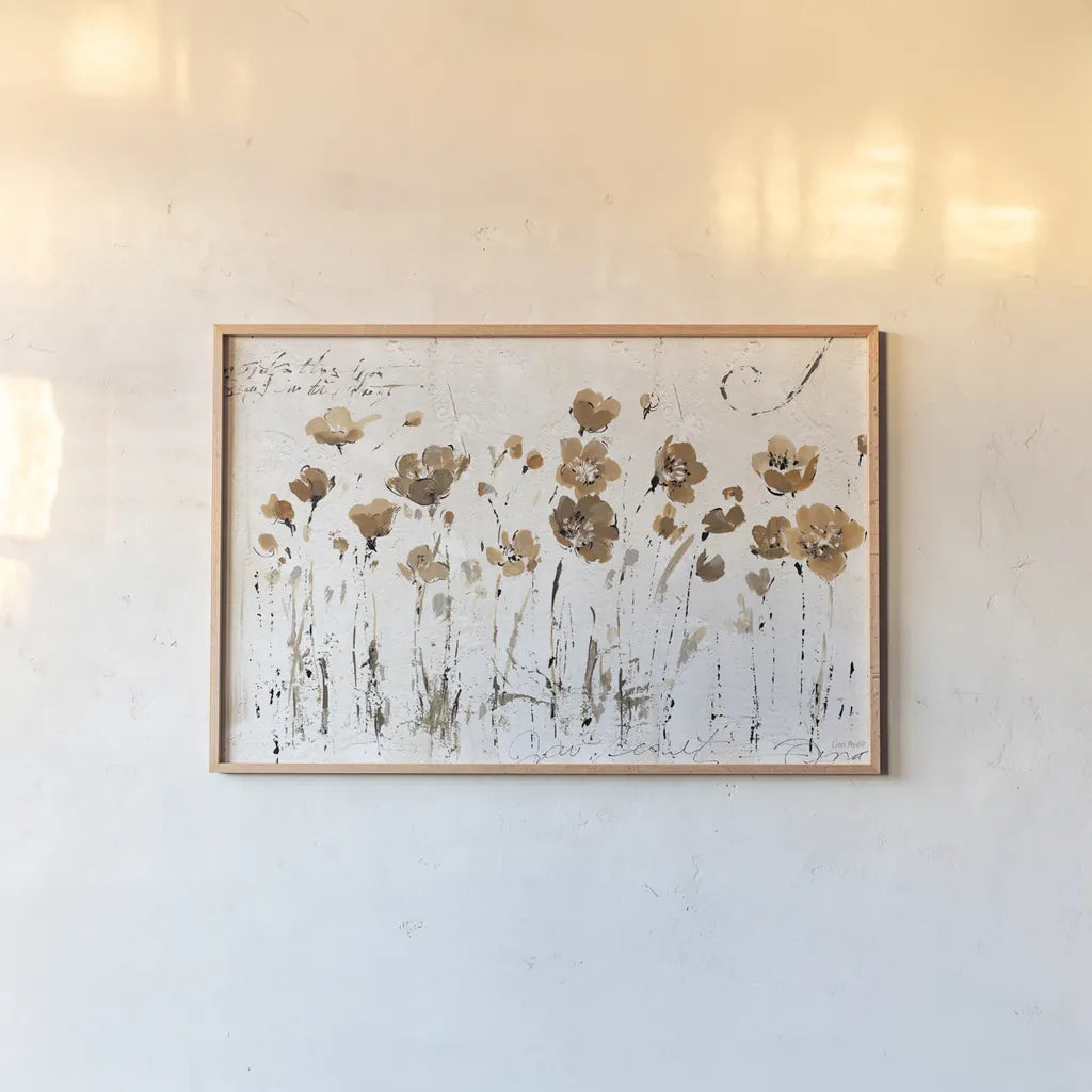 Abstract Balance VI by Lisa Audit. shown as a paper print in a natural frame. Available as a archival giclee rolled canvas, fine art paper, or poster print. SKU 14410i.