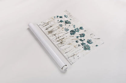 Abstract Balance VI Blue by Lisa Audit. shown as a rolled paper print. Available as archival giclee rolled canvas, fine art paper, or poster print. SKU 14583i.