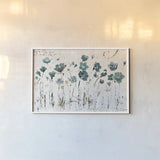 Abstract Balance VI Blue by Lisa Audit. shown as a paper print in a white frame. Available as a archival giclee rolled canvas, fine art paper, or poster print. SKU 14583i.