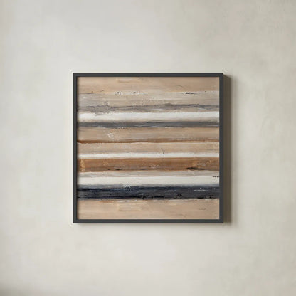 Abstract Balance VII by Lisa Audit. Shown in a sleek black glass frame for a contemporary gallery look. Available as an archival giclee rolled canvas, fine art paper, or poster print. SKU 14131a.
