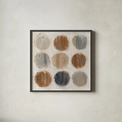 Abstract Balance VIII by Lisa Audit. Shown in a sleek black glass frame for a contemporary gallery look. Available as an archival giclee rolled canvas, fine art paper, or poster print. SKU 14132a.