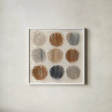 Abstract Balance VIII by Lisa Audit. Shown in a crisp white glass frame for a clean and minimalist style. Available as an archival giclee rolled canvas, fine art paper, or poster print. SKU 14132a.