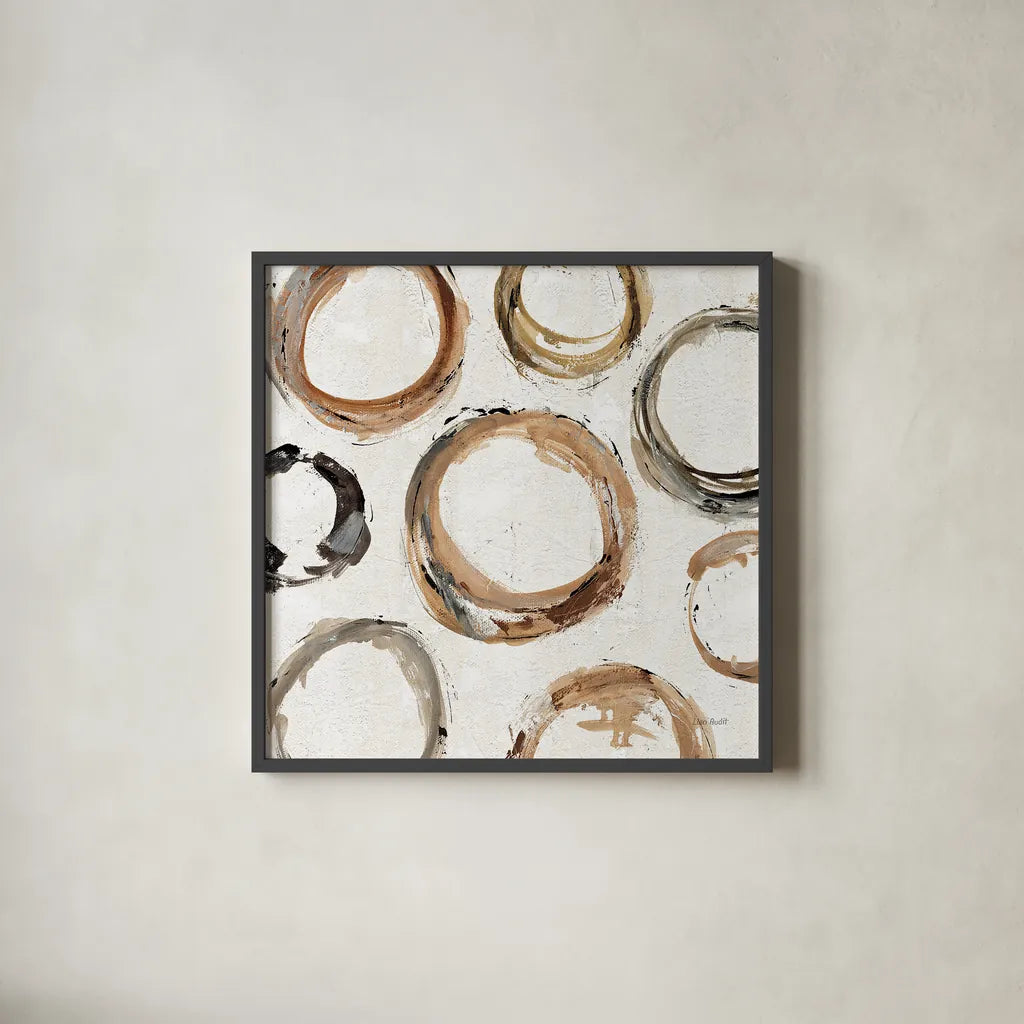 Abstract Balance XI by Lisa Audit. Shown in a sleek black glass frame for a contemporary gallery look. Available as an archival giclee rolled canvas, fine art paper, or poster print. SKU 14134a.