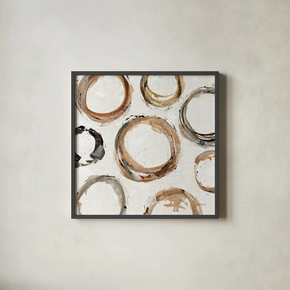 Abstract Balance XI by Lisa Audit. Shown in a sleek black glass frame for a contemporary gallery look. Available as an archival giclee rolled canvas, fine art paper, or poster print. SKU 14134a.