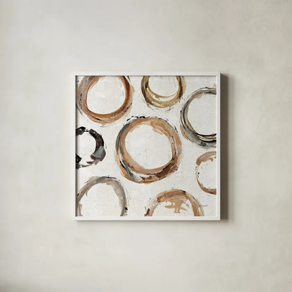Abstract Balance XI by Lisa Audit. Shown in a crisp white glass frame for a clean and minimalist style. Available as an archival giclee rolled canvas, fine art paper, or poster print. SKU 14134a.