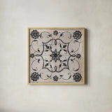 Abstract Balance XII by Lisa Audit. Shown in a natural wood glass frame for a timeless modern aesthetic. Available as an archival giclee rolled canvas, fine art paper, or poster print. SKU 14242a.