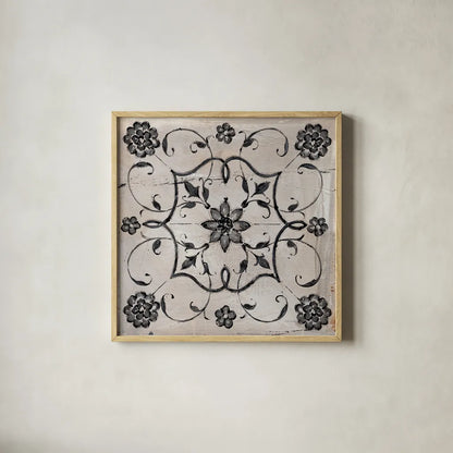 Abstract Balance XII by Lisa Audit. Shown in a natural wood glass frame for a timeless modern aesthetic. Available as an archival giclee rolled canvas, fine art paper, or poster print. SKU 14242a.