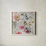 Antique Garden II by Lisa Audit. Shown in a crisp white glass frame for a clean and minimalist style. Available as an archival giclee rolled canvas, fine art paper, or poster print. SKU 35188a.