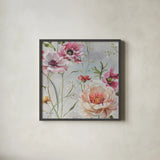 Antique Garden III by Lisa Audit. Shown in a sleek black glass frame for a contemporary gallery look. Available as an archival giclee rolled canvas, fine art paper, or poster print. SKU 35189a.