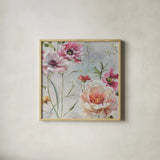 Antique Garden III by Lisa Audit. Shown in a natural wood glass frame for a timeless modern aesthetic. Available as an archival giclee rolled canvas, fine art paper, or poster print. SKU 35189a.