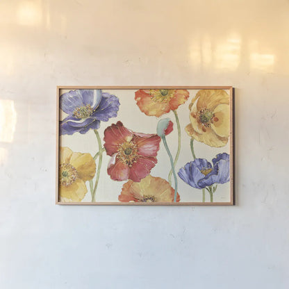 Autumn Softies by Lisa Audit. shown as a paper print in a natural frame. Available as a archival giclee rolled canvas, fine art paper, or poster print. SKU 28713i.