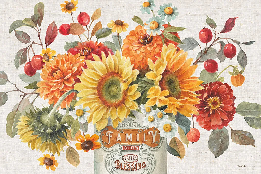 Autumn in Bloom I by Lisa Audit. SKU 45250i. Archival Giclee Fine art print for wall decor.