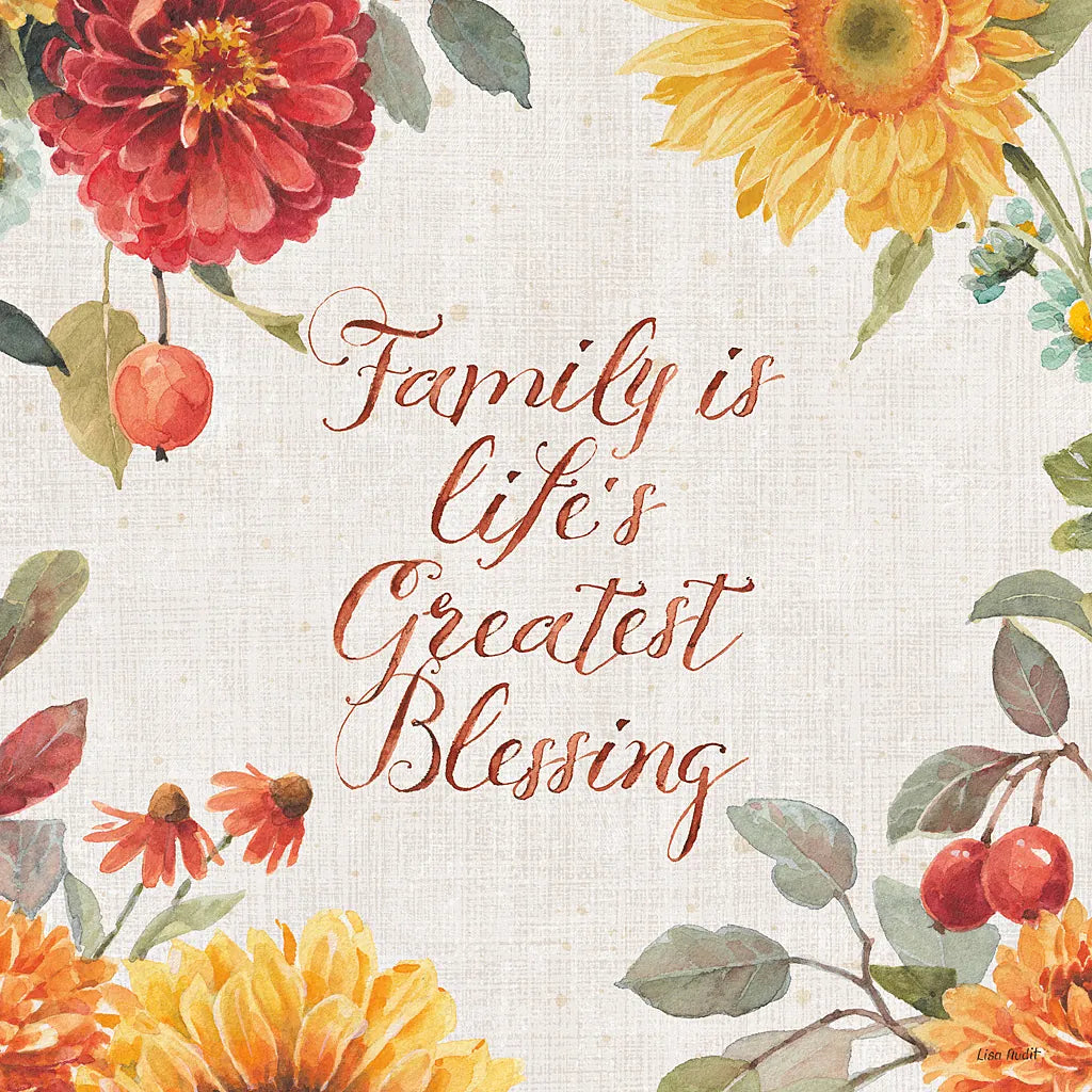 Autumn in Bloom IV by Lisa Audit. SKU 45253a. Archival Giclee Fine art print for wall decor.