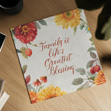 Autumn in Bloom IV by Lisa Audit. Shown as a detailed flat fine art print, highlighting archival giclee quality. Available as an archival giclee rolled canvas, fine art paper, or poster print. SKU 45253a.