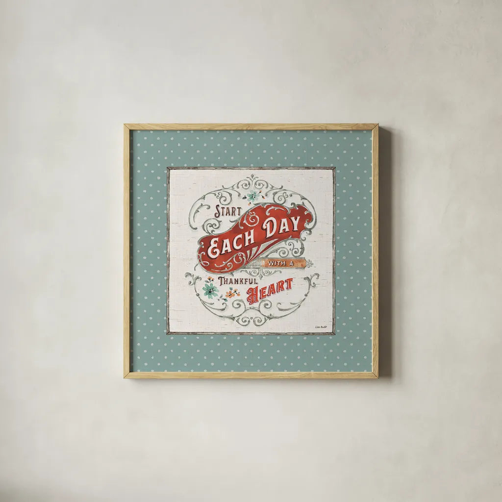 Autumn in Bloom IX by Lisa Audit. Shown in a natural wood glass frame for a timeless modern aesthetic. Available as an archival giclee rolled canvas, fine art paper, or poster print. SKU 45628a.