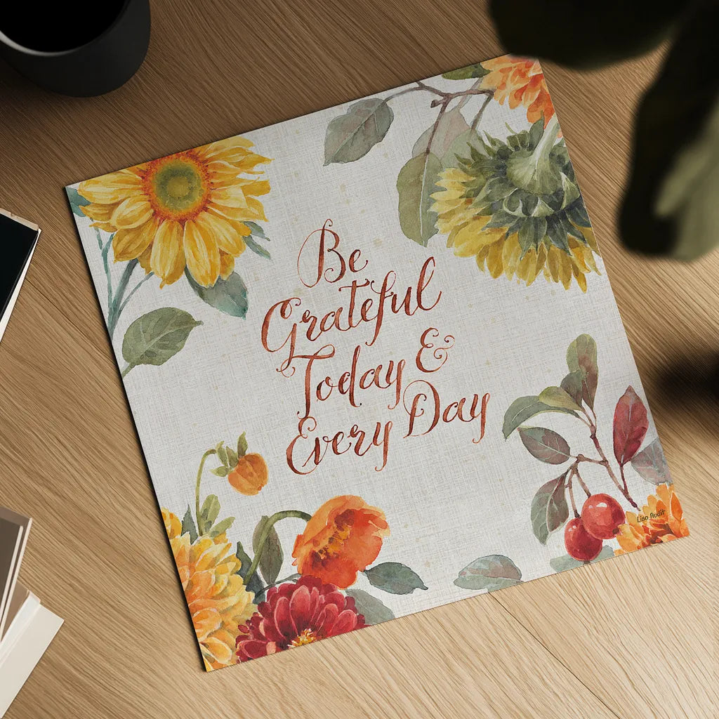 Autumn in Bloom V by Lisa Audit. Shown as a detailed flat fine art print, highlighting archival giclee quality. Available as an archival giclee rolled canvas, fine art paper, or poster print. SKU 45254a.