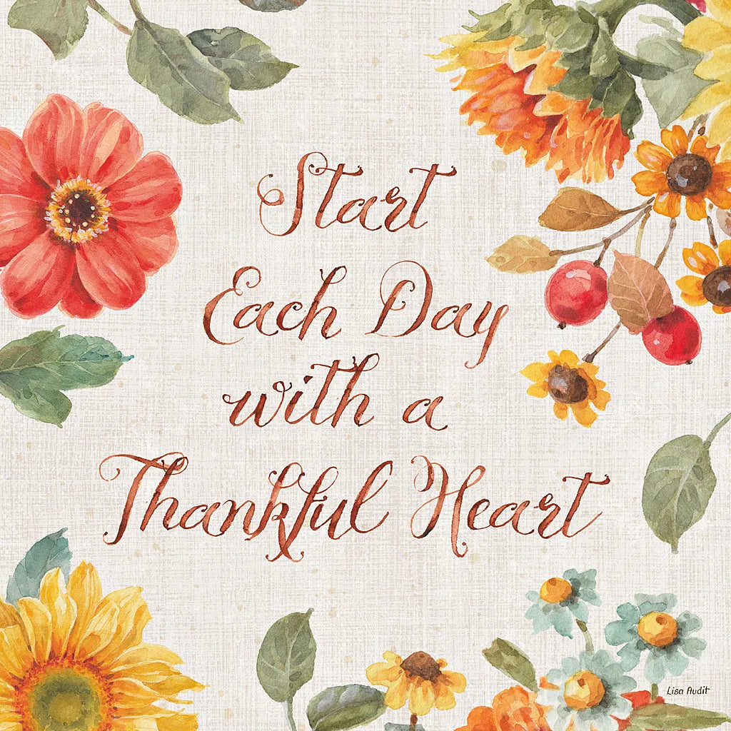 Autumn in Bloom VII by Lisa Audit. SKU 45256a. Archival Giclee Fine art print for wall decor.