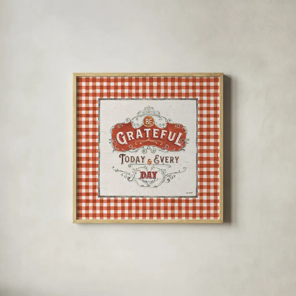 Autumn in Bloom X by Lisa Audit. Shown in a natural wood glass frame for a timeless modern aesthetic. Available as an archival giclee rolled canvas, fine art paper, or poster print. SKU 45629a.