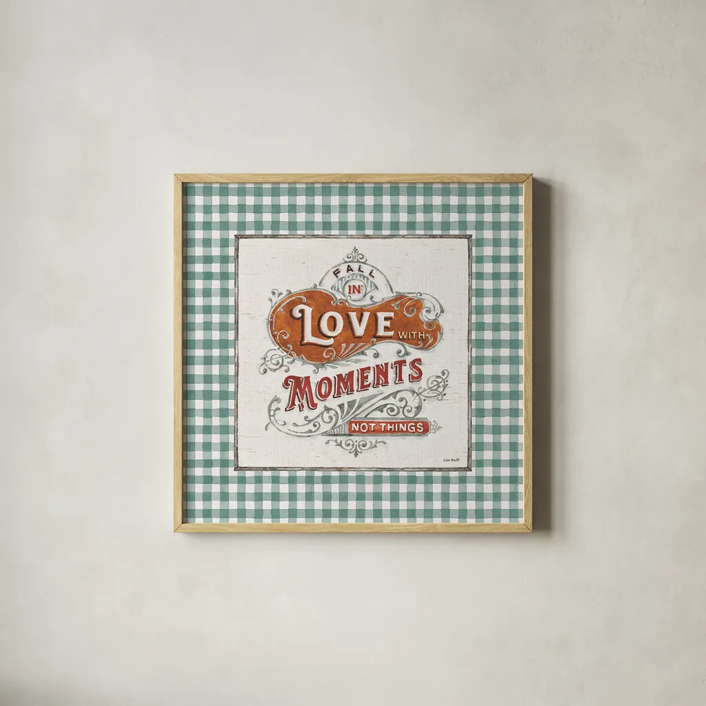 Autumn in Bloom XI by Lisa Audit. Shown in a natural wood glass frame for a timeless modern aesthetic. Available as an archival giclee rolled canvas, fine art paper, or poster print. SKU 45630a.