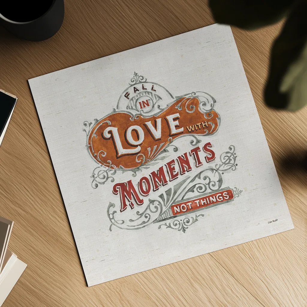 Autumn in Bloom XV by Lisa Audit. Shown as a detailed flat fine art print, highlighting archival giclee quality. Available as an archival giclee rolled canvas, fine art paper, or poster print. SKU 45634a.