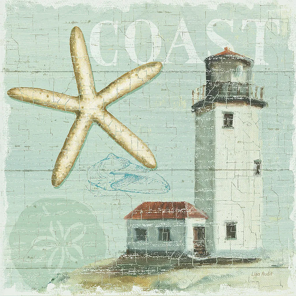 Beach House II by Lisa Audit. SKU 14824a. Archival Giclee Fine art print for wall decor.