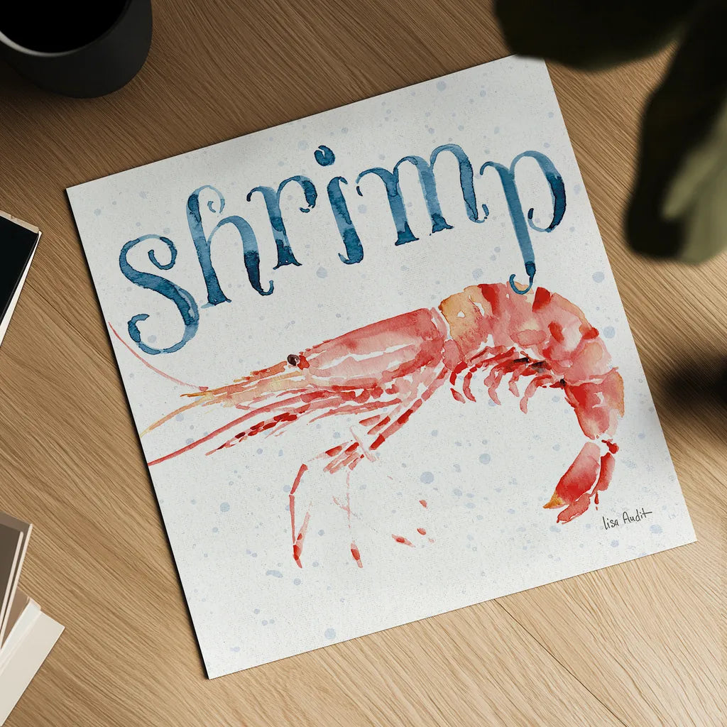 Beach House Kitchen IV by Lisa Audit. Shown as a detailed flat fine art print, highlighting archival giclee quality. Available as an archival giclee rolled canvas, fine art paper, or poster print. SKU 20762a.