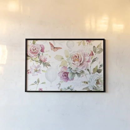 Beautiful Romance I by Lisa Audit. shown as a paper print in a black flame. Available as a archival giclee rolled canvas, fine art paper, or poster print. SKU 31017i.