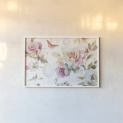 Beautiful Romance I by Lisa Audit. shown as a paper print in a white frame. Available as a archival giclee rolled canvas, fine art paper, or poster print. SKU 31017i.