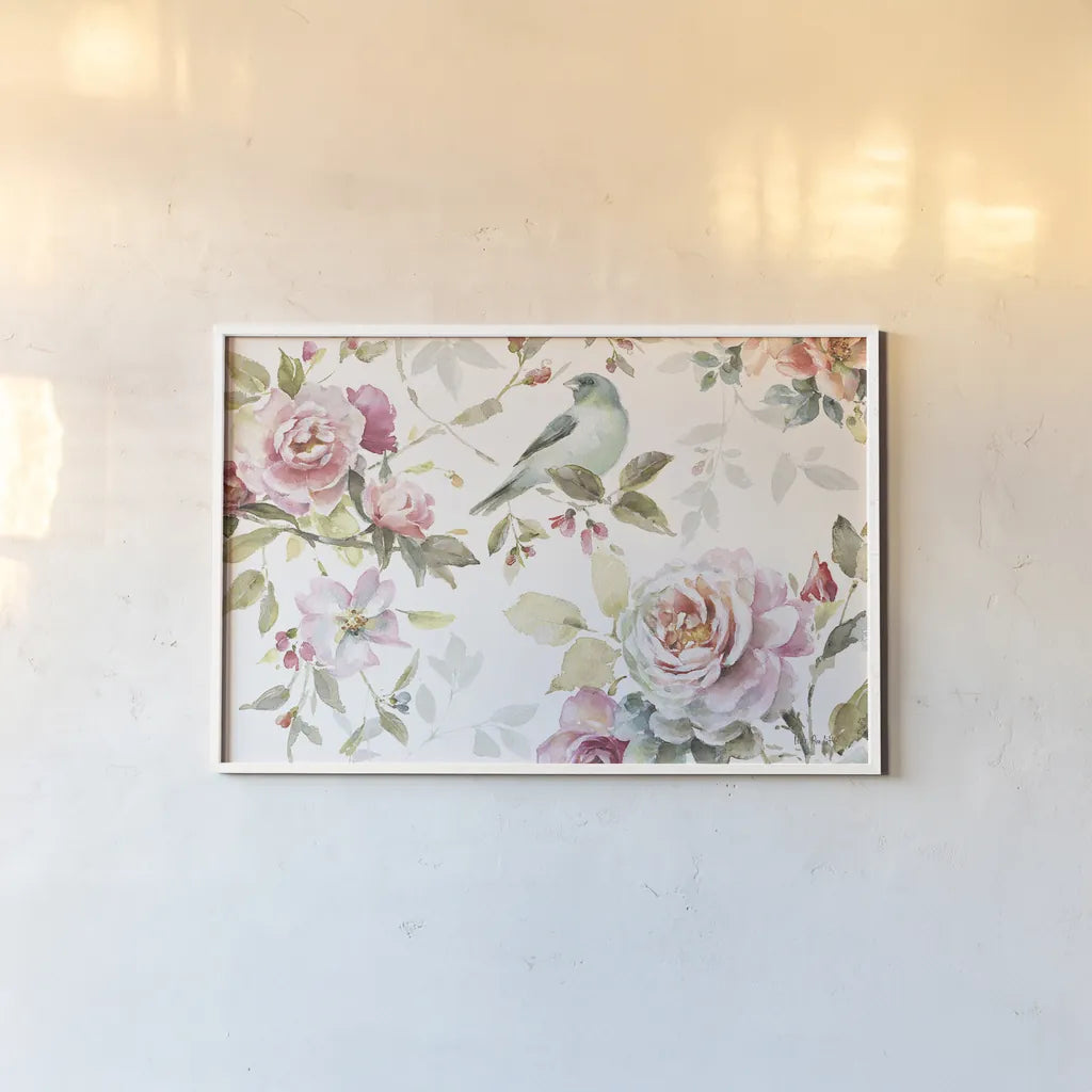 Beautiful Romance III by Lisa Audit. shown as a paper print in a white frame. Available as a archival giclee rolled canvas, fine art paper, or poster print. SKU 31019i.