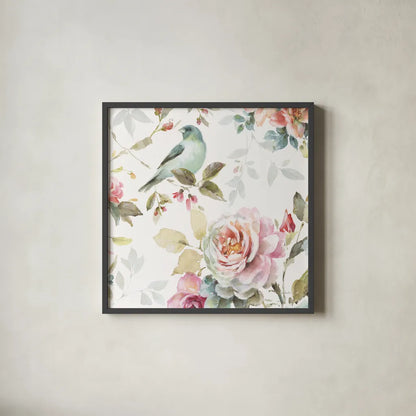 Beautiful Romance III Crop by Lisa Audit. Shown in a sleek black glass frame for a contemporary gallery look. Available as an archival giclee rolled canvas, fine art paper, or poster print. SKU 31019a.