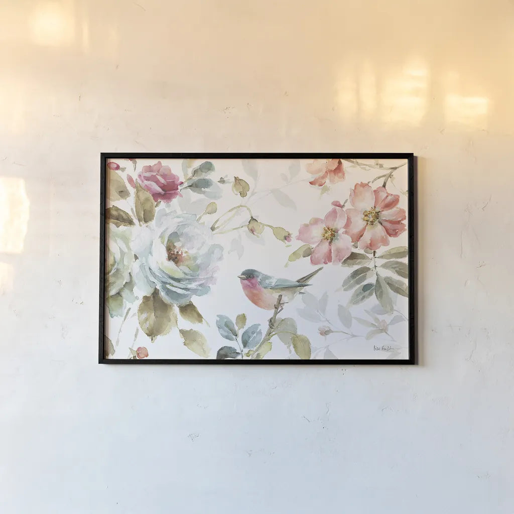 Beautiful Romance IV by Lisa Audit. shown as a paper print in a black flame. Available as a archival giclee rolled canvas, fine art paper, or poster print. SKU 31020i.