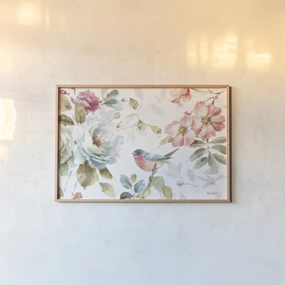 Beautiful Romance IV by Lisa Audit. shown as a paper print in a natural frame. Available as a archival giclee rolled canvas, fine art paper, or poster print. SKU 31020i.