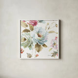 Beautiful Romance VI by Lisa Audit. Shown in a crisp white glass frame for a clean and minimalist style. Available as an archival giclee rolled canvas, fine art paper, or poster print. SKU 31022a.