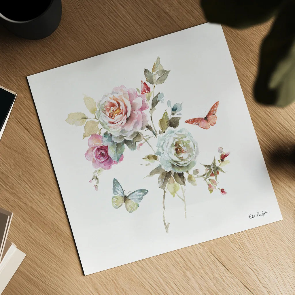 Beautiful Romance VII by Lisa Audit. Shown as a detailed flat fine art print, highlighting archival giclee quality. Available as an archival giclee rolled canvas, fine art paper, or poster print. SKU 31023a.