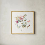 Beautiful Romance VII by Lisa Audit. Shown in a natural wood glass frame for a timeless modern aesthetic. Available as an archival giclee rolled canvas, fine art paper, or poster print. SKU 31023a.