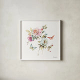 Beautiful Romance VII by Lisa Audit. Shown in a crisp white glass frame for a clean and minimalist style. Available as an archival giclee rolled canvas, fine art paper, or poster print. SKU 31023a.