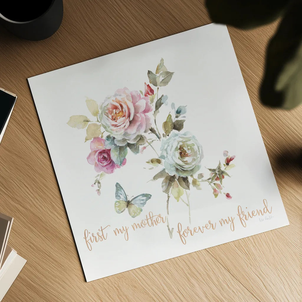 Beautiful Romance VII Mother by Lisa Audit. Shown as a detailed flat fine art print, highlighting archival giclee quality. Available as an archival giclee rolled canvas, fine art paper, or poster print. SKU 41687a.