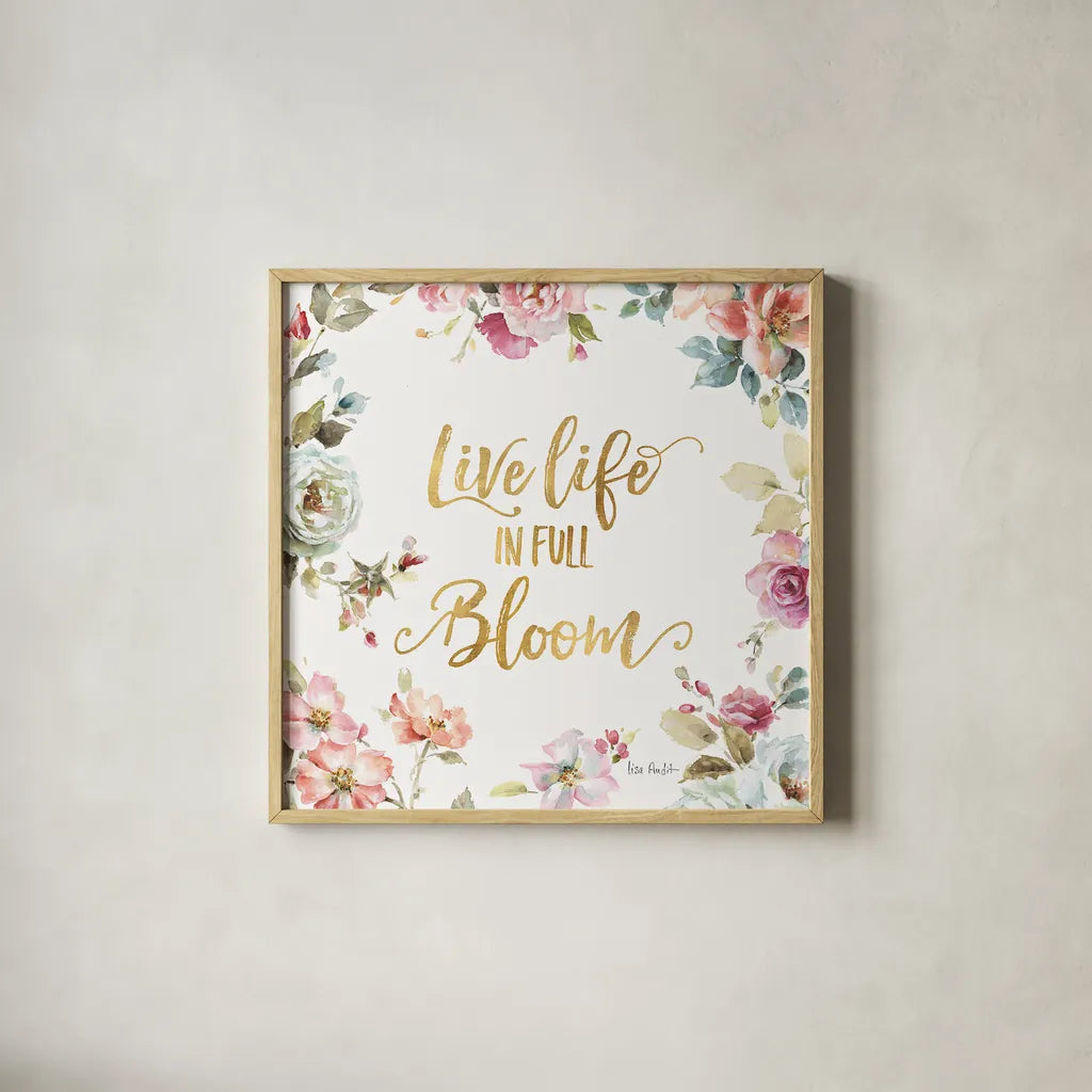 Beautiful Romance XIII by Lisa Audit. Shown in a natural wood glass frame for a timeless modern aesthetic. Available as an archival giclee rolled canvas, fine art paper, or poster print. SKU 31029a.