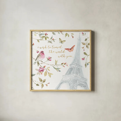 Beautiful Romance XIX by Lisa Audit. Shown in a natural wood glass frame for a timeless modern aesthetic. Available as an archival giclee rolled canvas, fine art paper, or poster print. SKU 31034a.