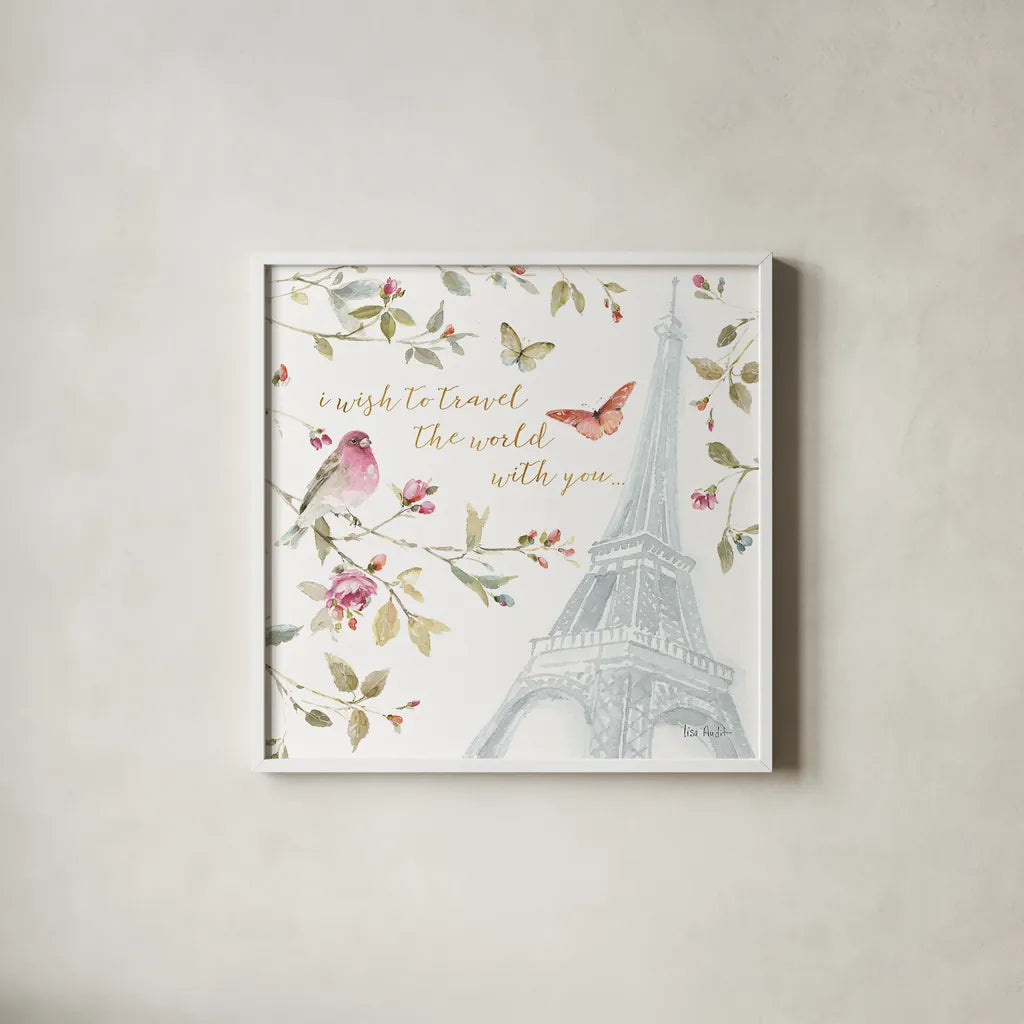 Beautiful Romance XIX by Lisa Audit. Shown in a crisp white glass frame for a clean and minimalist style. Available as an archival giclee rolled canvas, fine art paper, or poster print. SKU 31034a.