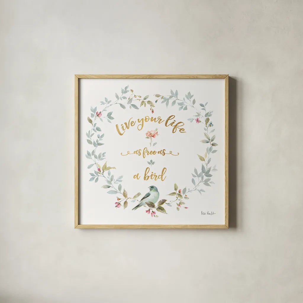 Beautiful Romance XV by Lisa Audit. Shown in a natural wood glass frame for a timeless modern aesthetic. Available as an archival giclee rolled canvas, fine art paper, or poster print. SKU 31031a.