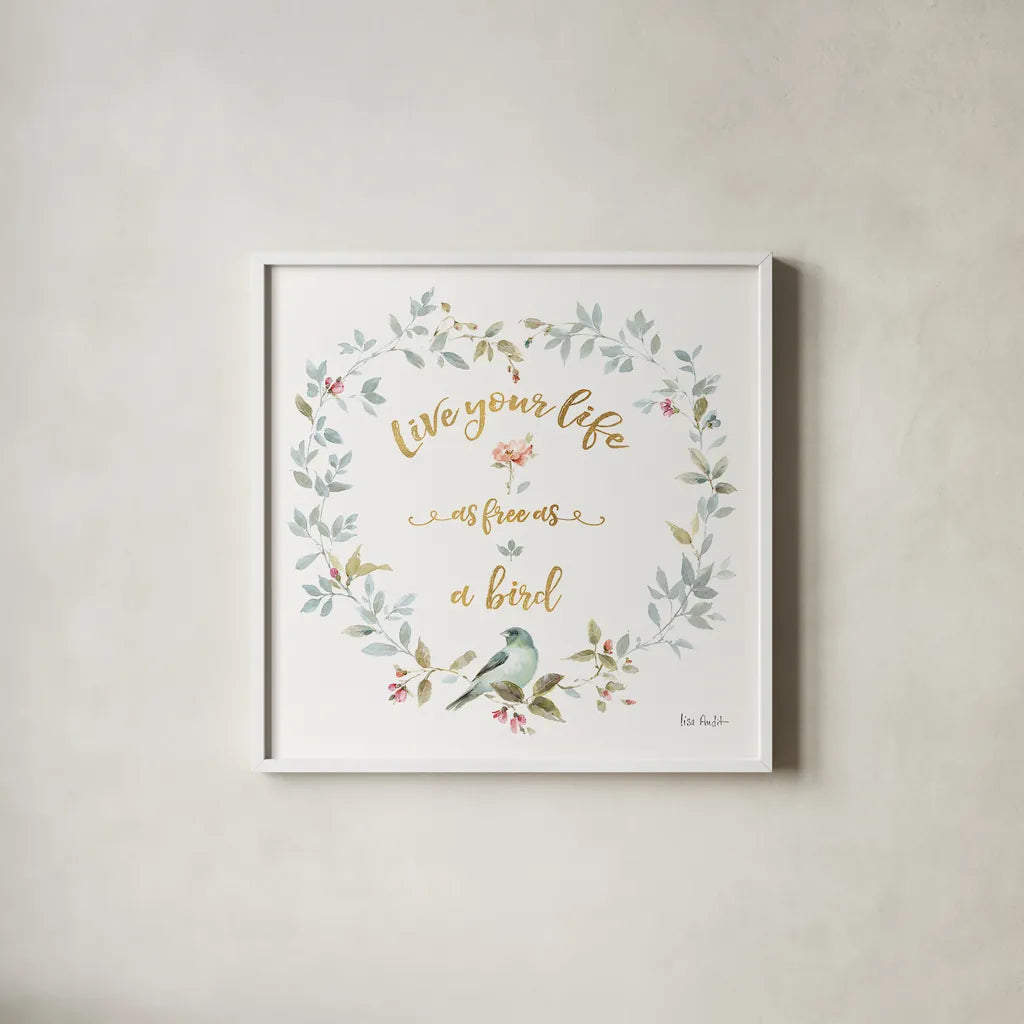 Beautiful Romance XV by Lisa Audit. Shown in a crisp white glass frame for a clean and minimalist style. Available as an archival giclee rolled canvas, fine art paper, or poster print. SKU 31031a.