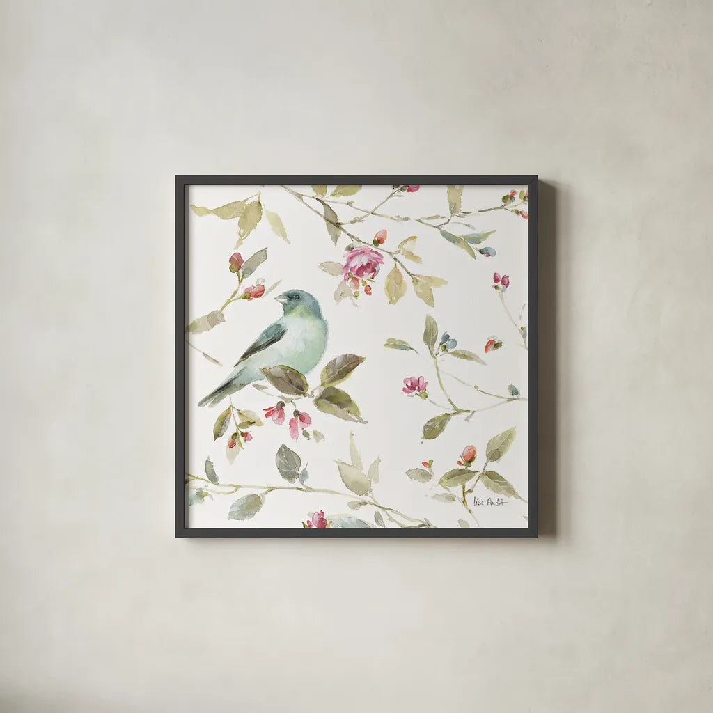 Beautiful Romance XVII by Lisa Audit. Shown in a sleek black glass frame for a contemporary gallery look. Available as an archival giclee rolled canvas, fine art paper, or poster print. SKU 31033a.