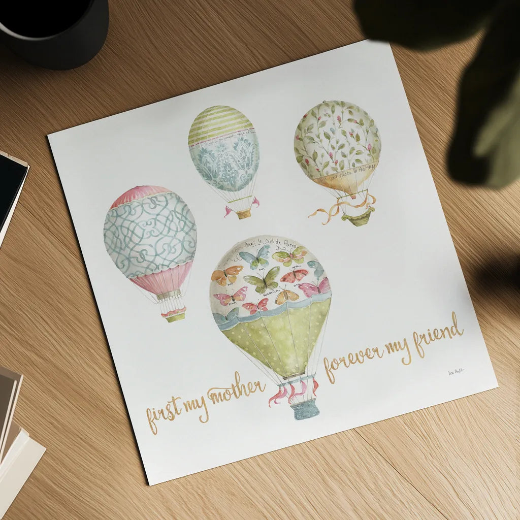 Beautiful Romance XXI Mother by Lisa Audit. Shown as a detailed flat fine art print, highlighting archival giclee quality. Available as an archival giclee rolled canvas, fine art paper, or poster print. SKU 41684a.